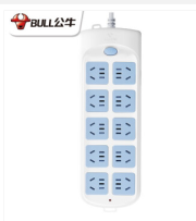 公牛（BULL）新國(guó)标插座 插線闆/插排/ 10孔